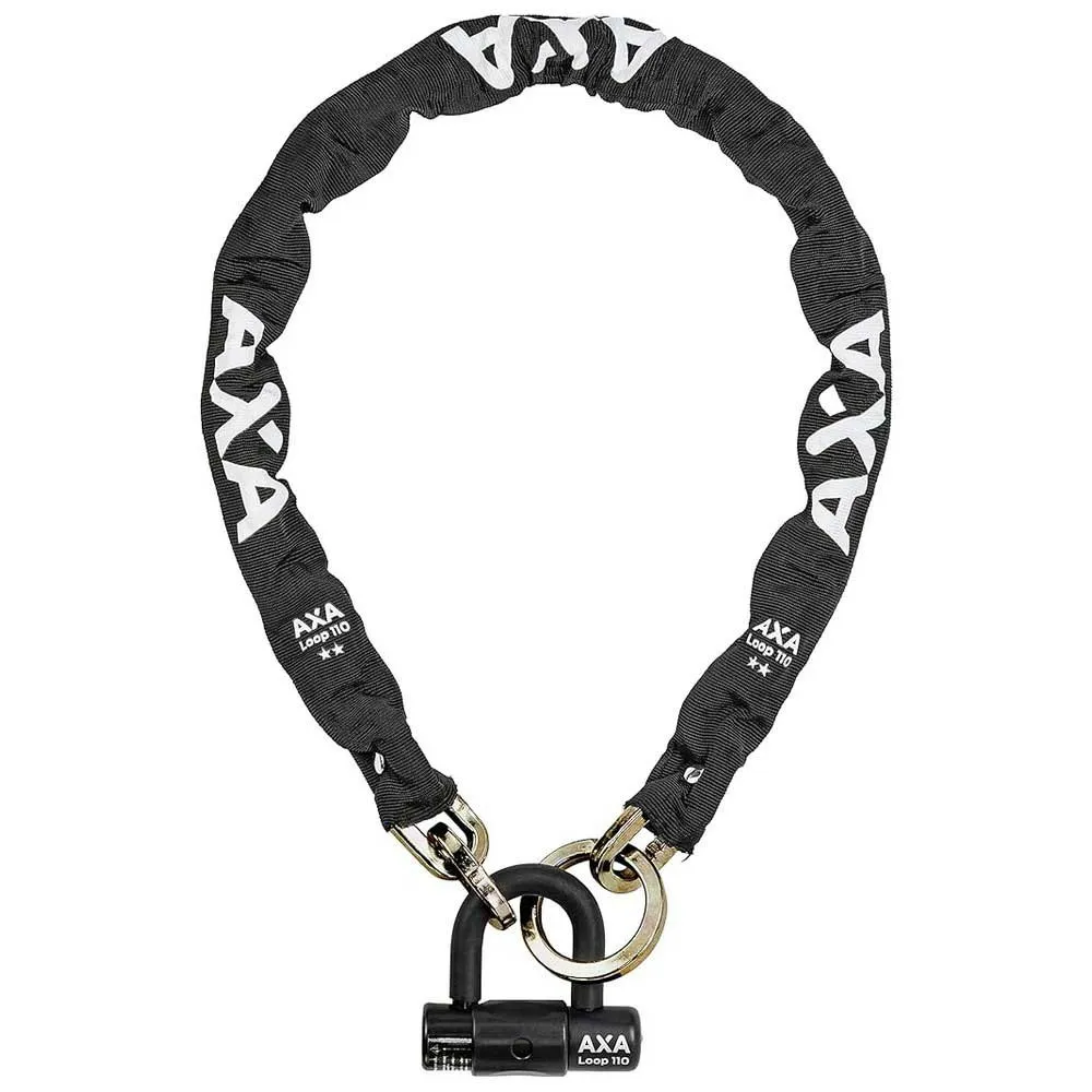 Axa Loop Kedjelås, Black, 9.5 x 1100mm