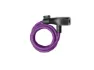 Axa Resolute 8-120 spirallås med nyckel royal purple, Lila