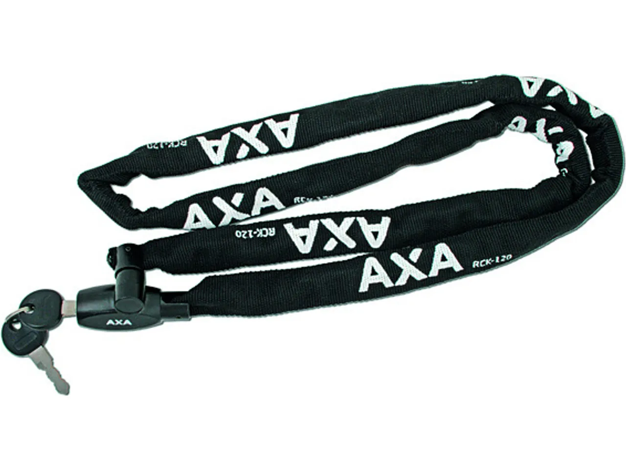 Axa Rigid RCK 120 Kettenschloss, Svart