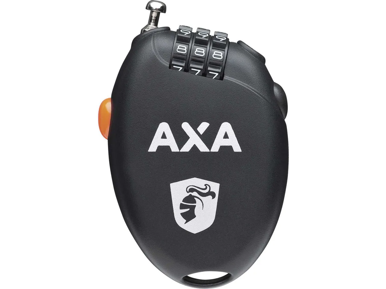 Axa Roll 75 Zahlenkabelschloss, Svart