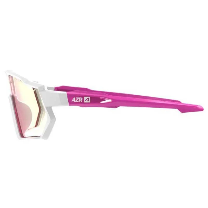 AZR Kromic Pro Race Jr Rx Foto Kromatiska Solglasögon, White / red, Pink Irise/CAT0-3