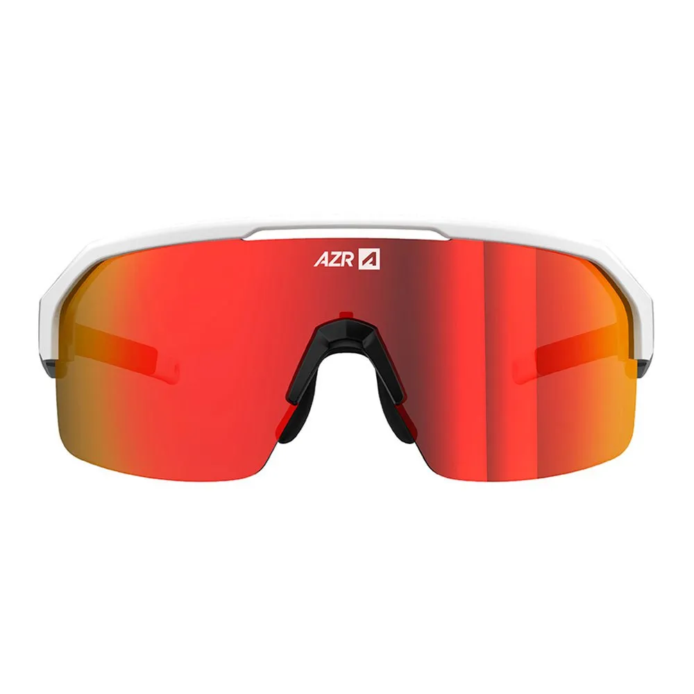 AZR Sky Rx Solglasögon, Matte white, Red Mirror/CAT3