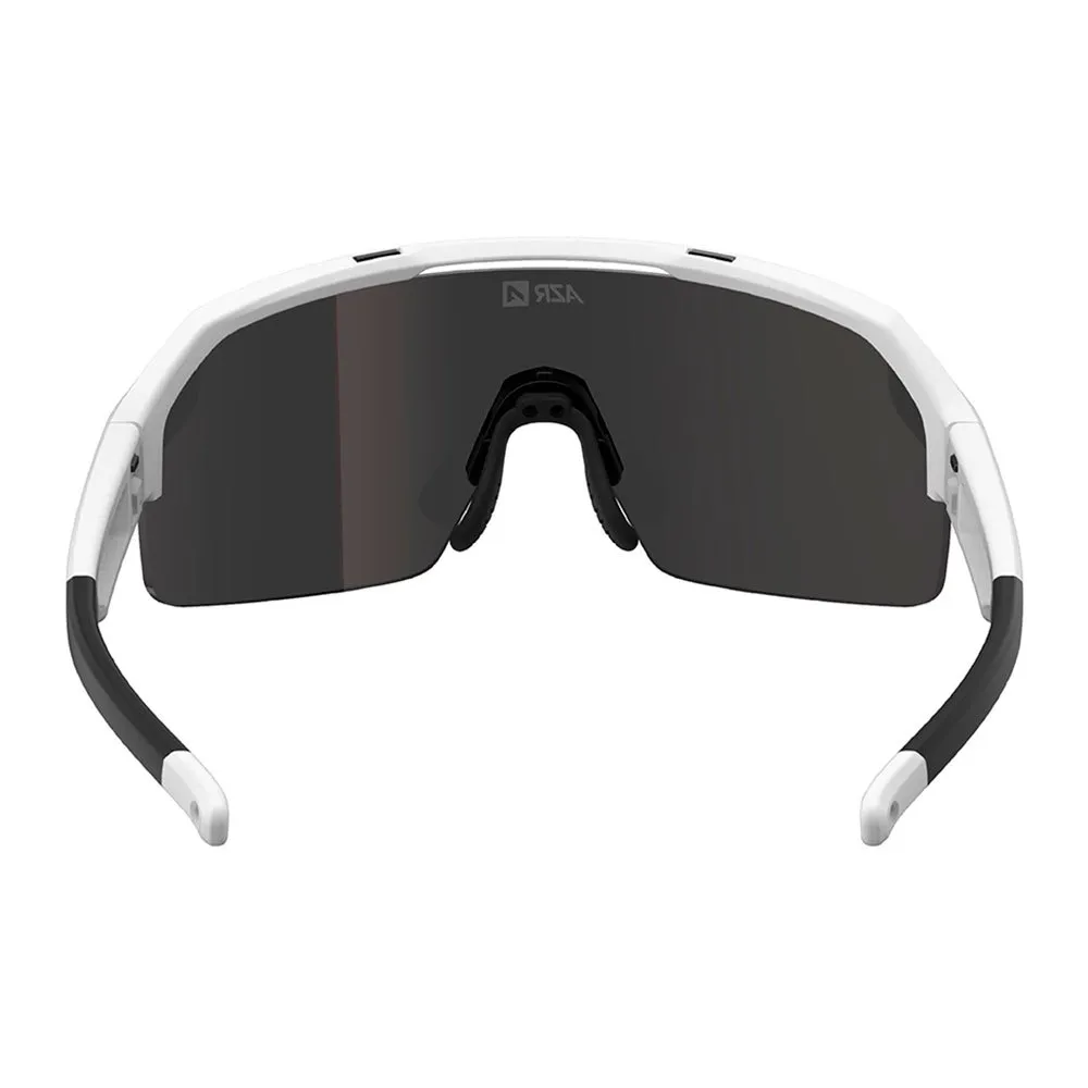 AZR Sky Rx Solglasögon, Matte white, Red Mirror/CAT3