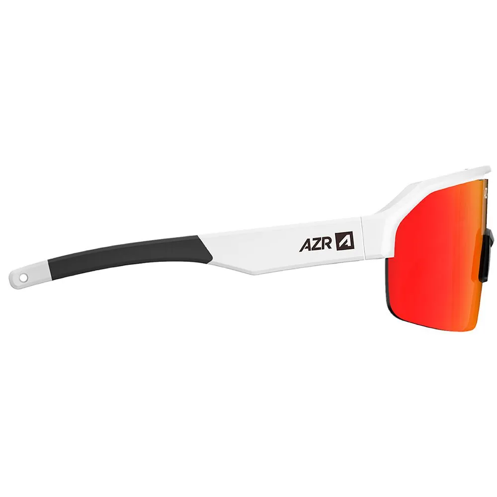 AZR Sky Rx Solglasögon, Matte white, Red Mirror/CAT3