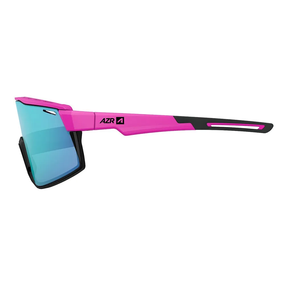 AZR Sprint Solglasögon, Matte fuchsia / black, Blue Mirror/CAT3