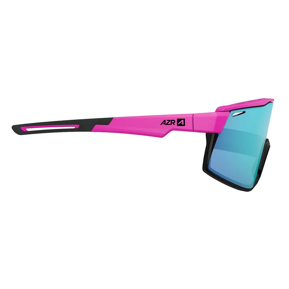 AZR Sprint Solglasögon, Matte fuchsia / black, Blue Mirror/CAT3