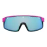 AZR Sprint Solglasögon, Matte fuchsia / black, Blue Mirror/CAT3