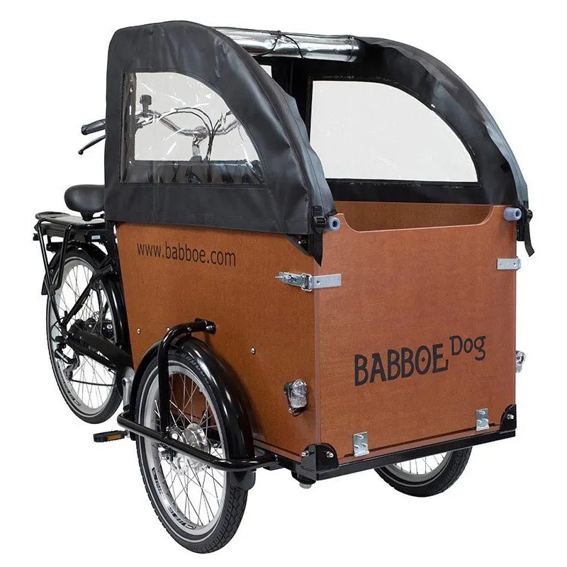 Babboe Dog Pvc Regnskydd, Black, One Size