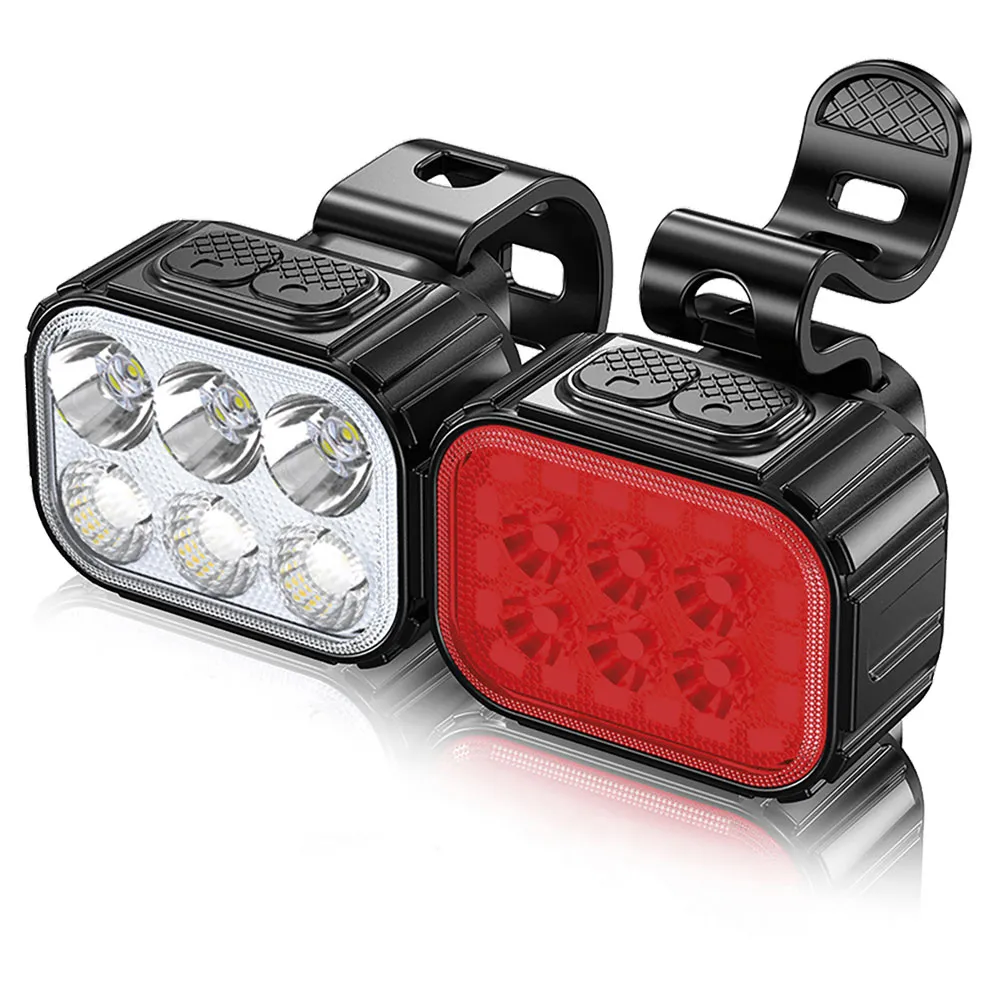 Barbieri Cykellampset, Red / silver, 500 / 100 Lumens