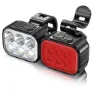 Barbieri Cykellampset, Red / silver, 500 / 100 Lumens
