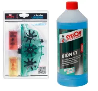 Barbieri Kedjerengörare med 3 borstar och 1 liter Cyclon Degreaser BIO. Barbieri Kedjerengörare med 3 borstar och 1 liter Cyclon Degreaser BIO.