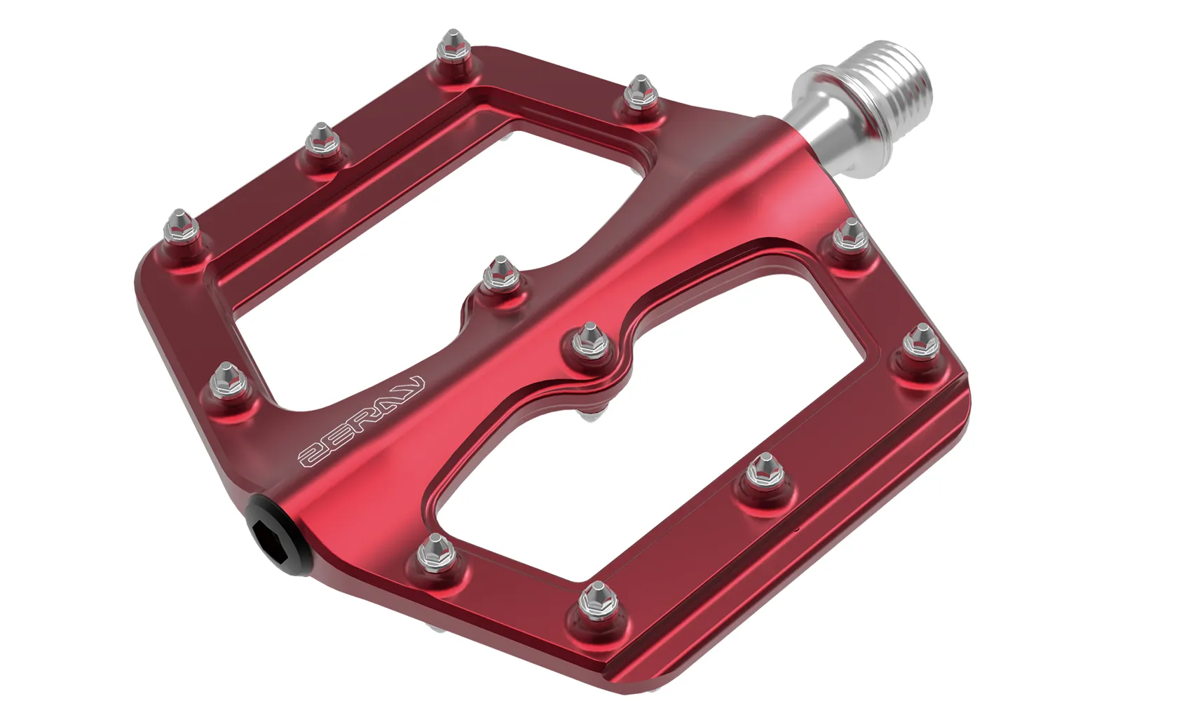 Barbieri Pedal i aluminium, Röd Barbieri Pedal i aluminium, Röd