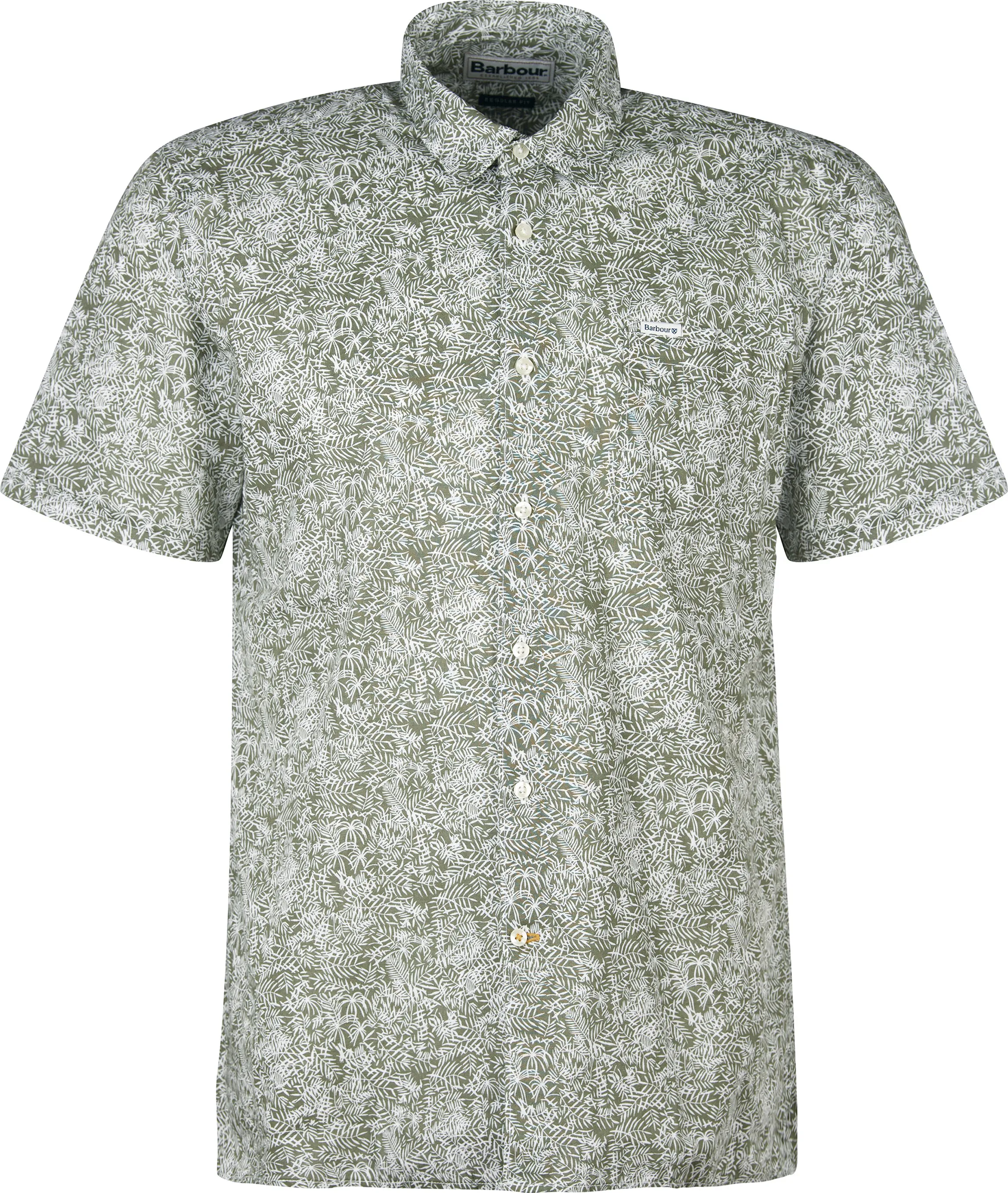 Barbour Men's Braithwaite Shortsleeve Summer Shirt, Dusty Olive