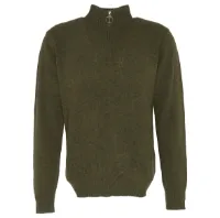 Barbour Men's Essential Lambswool Half Zip Knitted Jumper Barbour Men's Essential Lambswool Half Zip Knitted Jumper