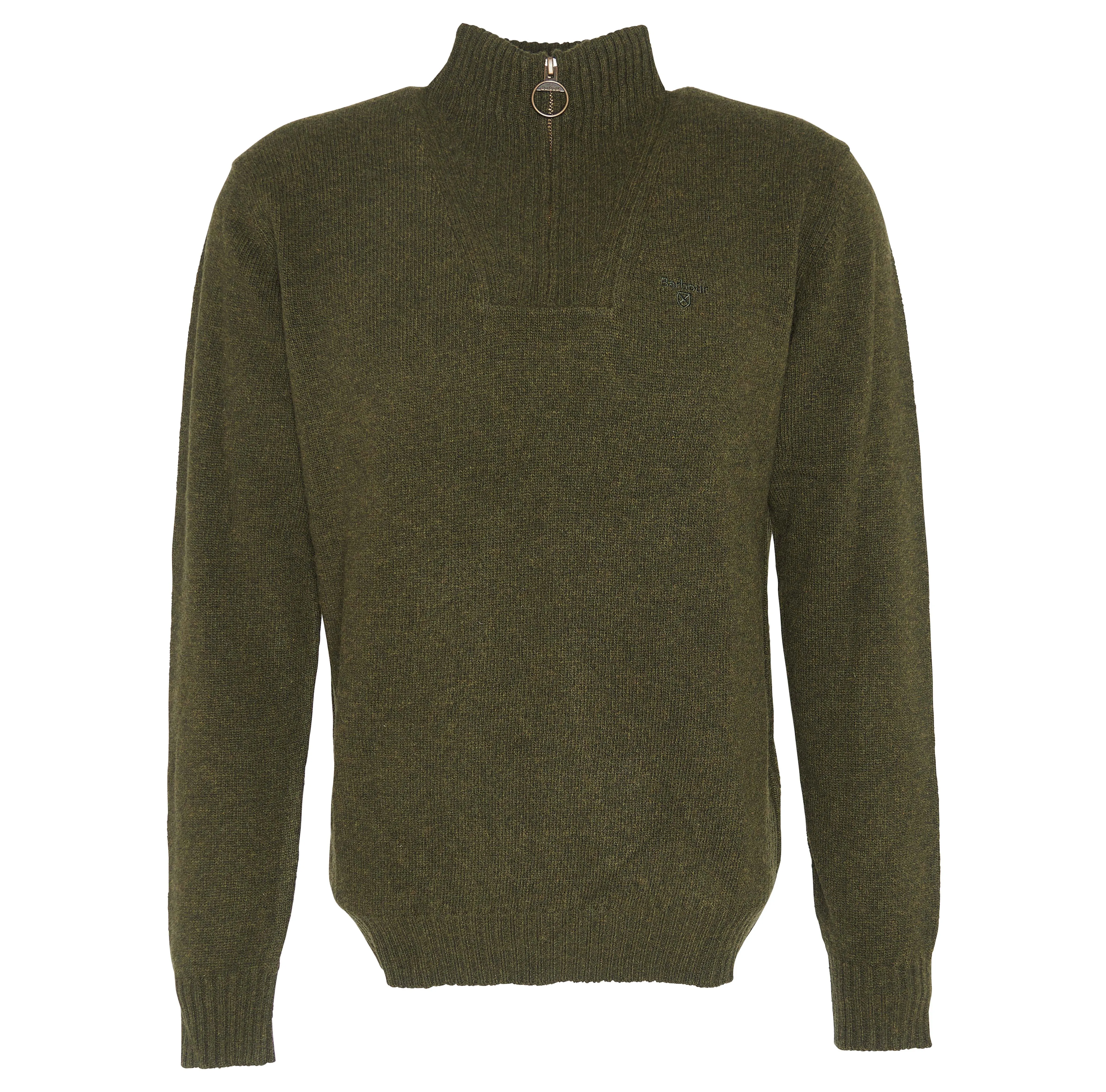 Barbour Men's Essential Lambswool Half Zip Knitted Jumper Barbour Men's Essential Lambswool Half Zip Knitted Jumper