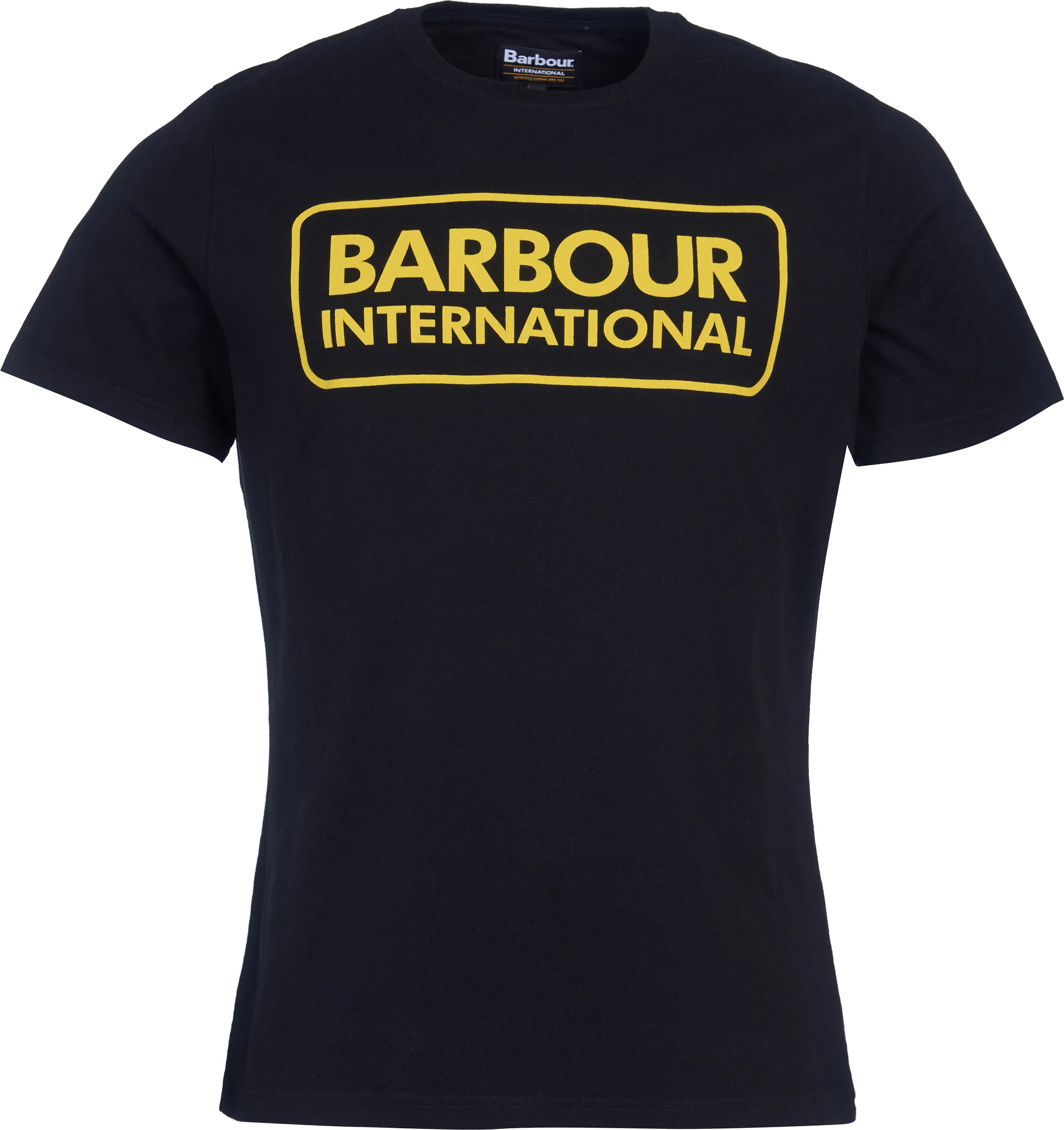 Barbour Men's International Essential Large Logo Tee, Black Barbour Men's International Essential Large Logo Tee, Black