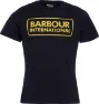 Barbour Men's International Essential Large Logo Tee, Black