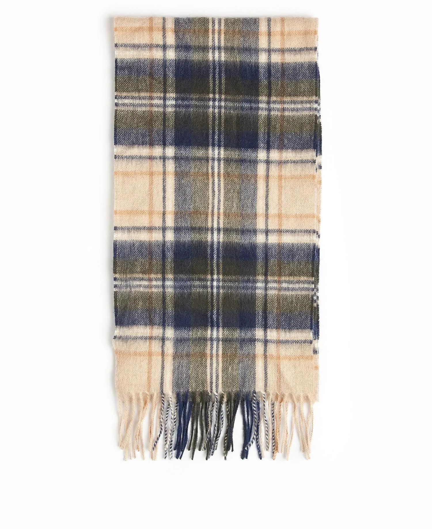 Barbour Unisex New Check Scarf, Sand Beige Plaid Barbour Unisex New Check Scarf, Sand Beige Plaid