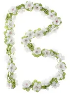 Basil blomsterkrans, 130cm, Vit