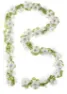 Basil blomsterkrans, 130cm, Vit