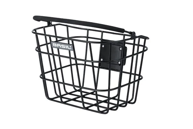 Basil Bremen Framkorg med BasEasy Montering, Black, One Size
