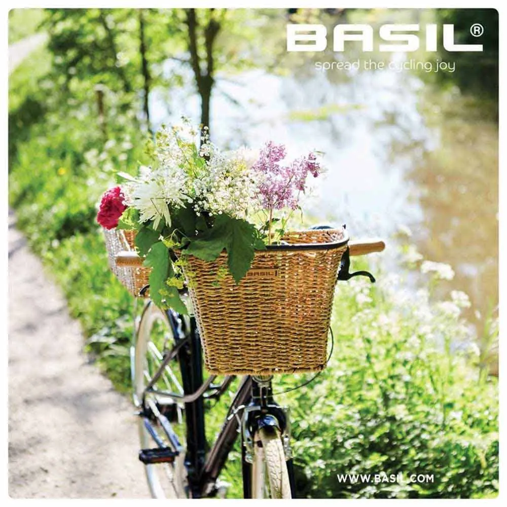 Basil Bremen Rattan Bs/kf 18l Korg, Light brown, One Size Basil Bremen Rattan Bs/kf 18l Korg, Light brown, One Size