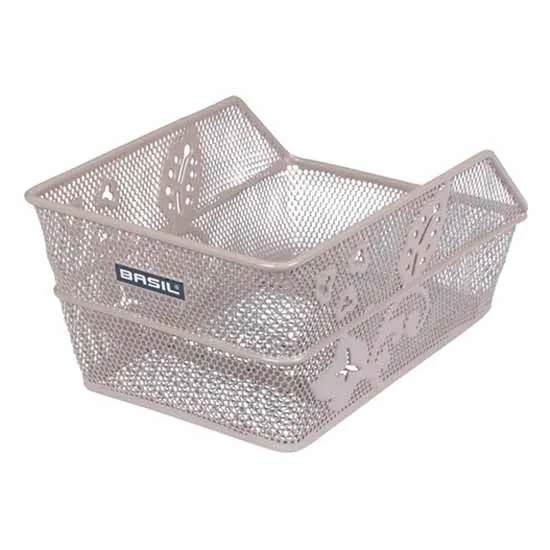 Basil Cento Flower S 11.5l Bakre Korg, Silver, One Size Basil Cento Flower S 11.5l Bakre Korg, Silver, One Size