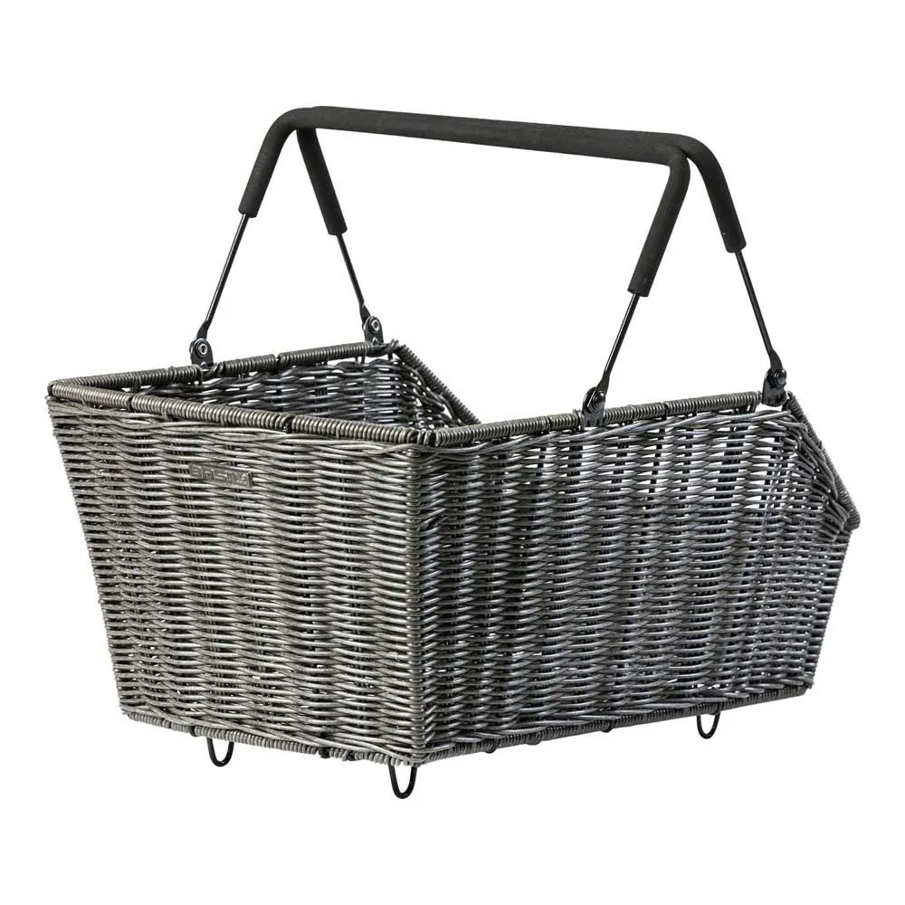 Basil Cento Rattan Look Mik 2.0 Bakre Korg, Black, One Size Basil Cento Rattan Look Mik 2.0 Bakre Korg, Black, One Size