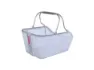 Basil Cento Tech Fiber MIK cykelkorg med LED, Blue / silver, One Size