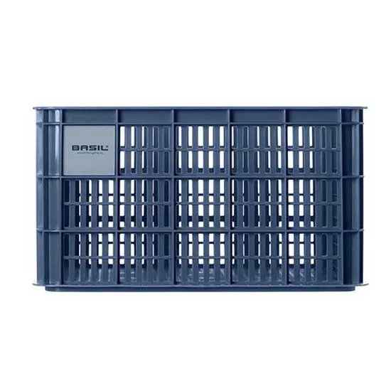 Basil Crate L Framkorg, Blue, One Size