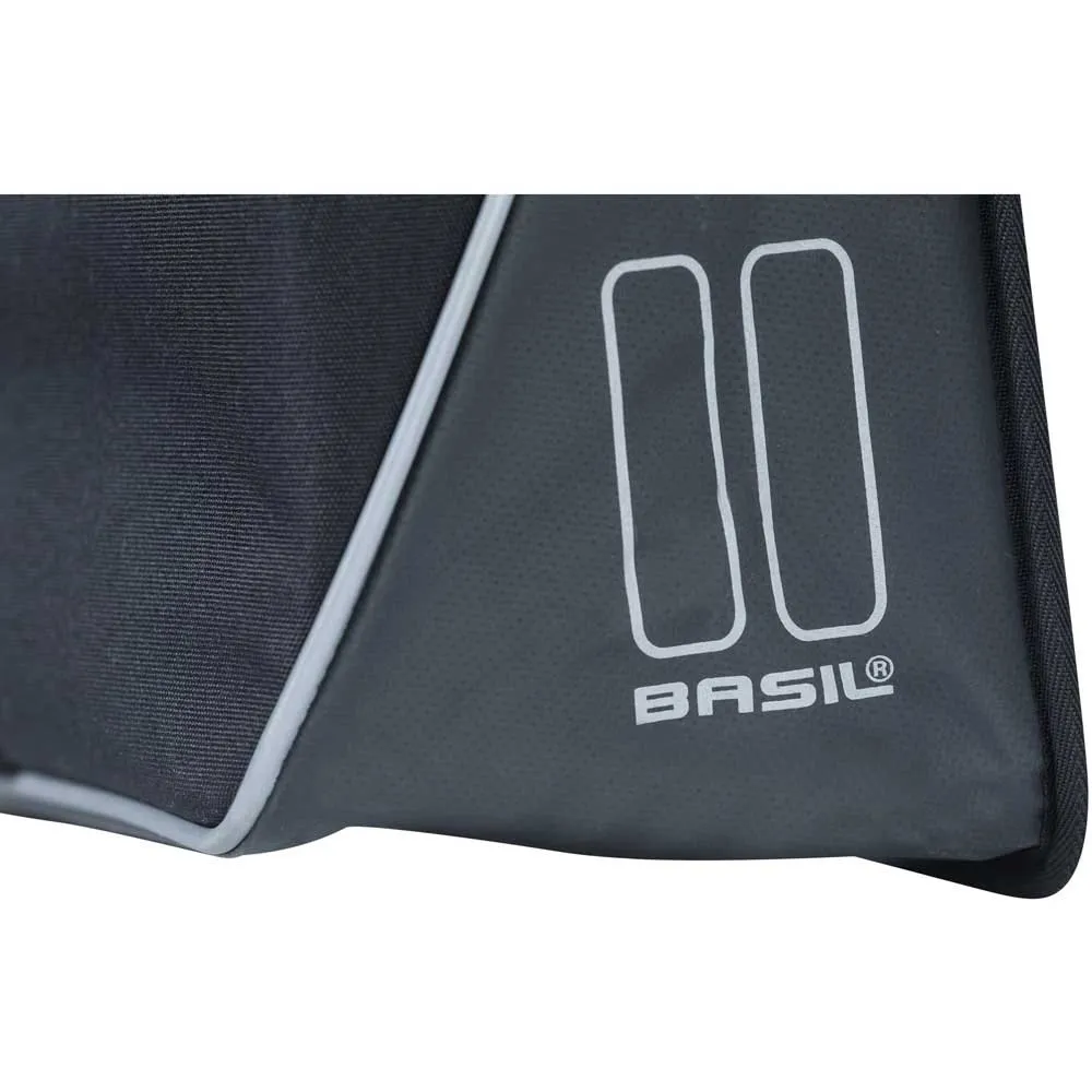 Basil Forte Double Sidoväskor 35l, Black, One Size