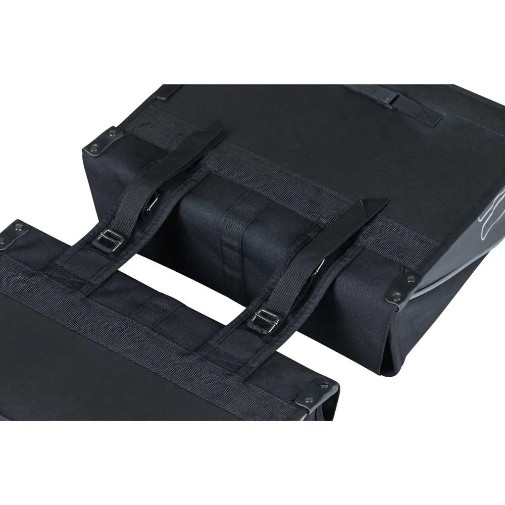 Basil Forte Double Sidoväskor 35l, Black, One Size