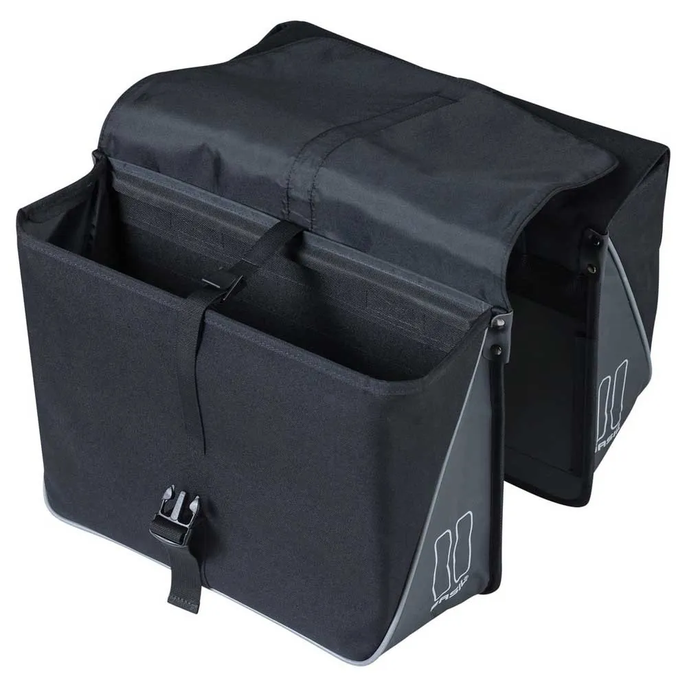 Basil Forte Double Sidoväskor 35l, Black, One Size