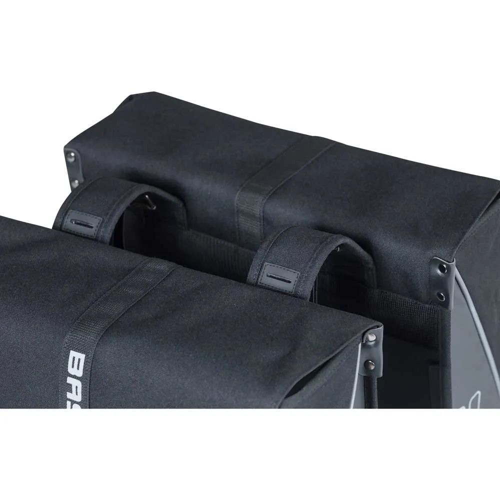 Basil Forte Double Sidoväskor 35l, Black, One Size