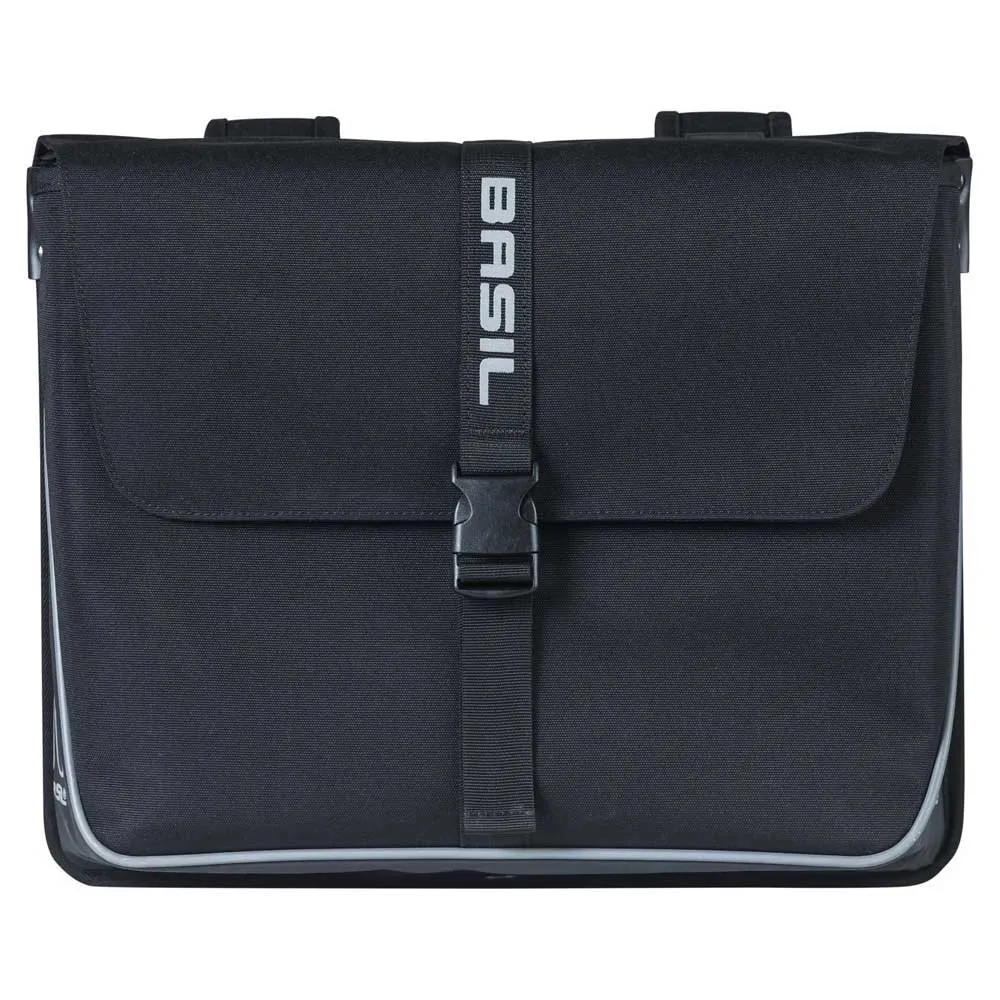 Basil Forte Double Sidoväskor 35l, Black, One Size