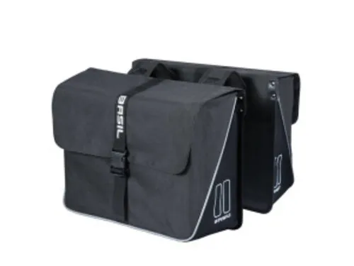 Basil Forte dubbel cykelväska svart, Black, One Size Basil Forte dubbel cykelväska svart, Black, One Size
