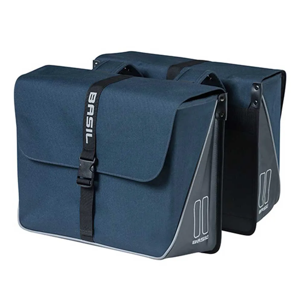 Basil Forte Reflective Waterproof Sidoväskor 35l, Blue, One Size