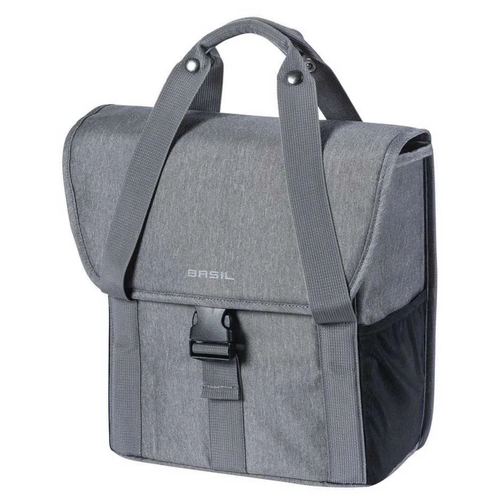 Basil Go Single 16l Sidoväskor, Grey, One Size Basil Go Single 16l Sidoväskor, Grey, One Size