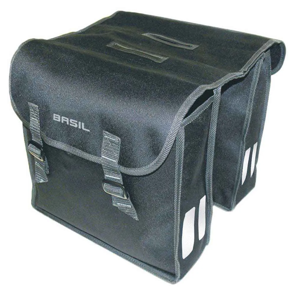 Basil Mara Double Sidoväskor 26l, Black, One Size