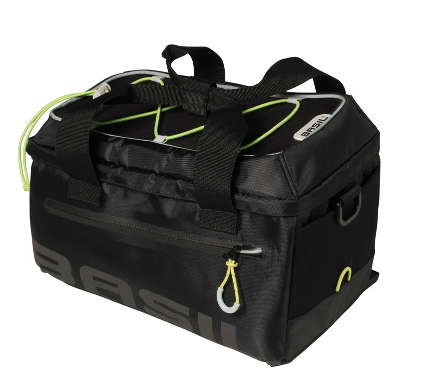 Basil Miles Cykelväska till Pakethållare 7 liter, Svart/Lime Basil Miles Cykelväska till Pakethållare 7 liter, Svart/Lime
