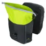 Basil Miles Double Sidoväskor 32l, Black / lime, One Size