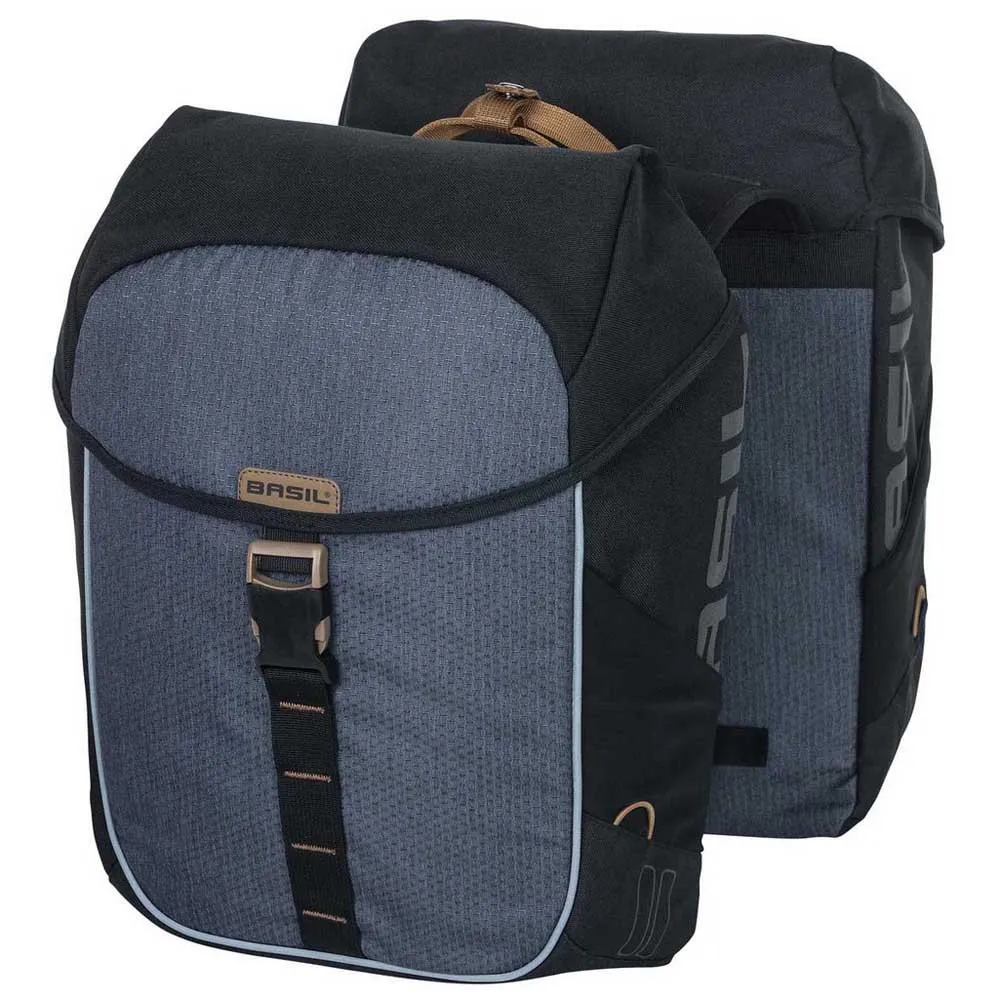 Basil Miles Double Sidoväskor 34l, Dark grey, One Size Basil Miles Double Sidoväskor 34l, Dark grey, One Size