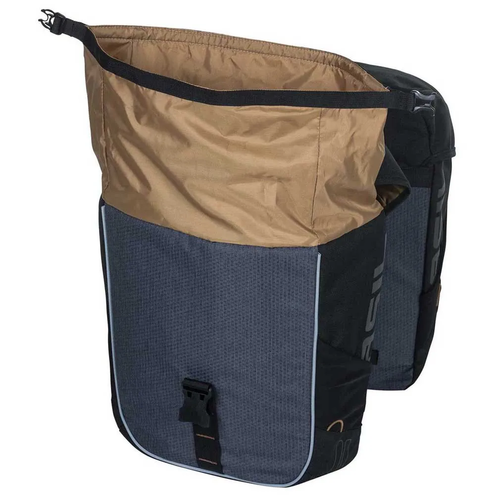 Basil Miles Double Sidoväskor 34l, Dark grey, One Size Basil Miles Double Sidoväskor 34l, Dark grey, One Size