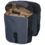 Basil Miles Double Sidoväskor 34l, Dark grey, One Size