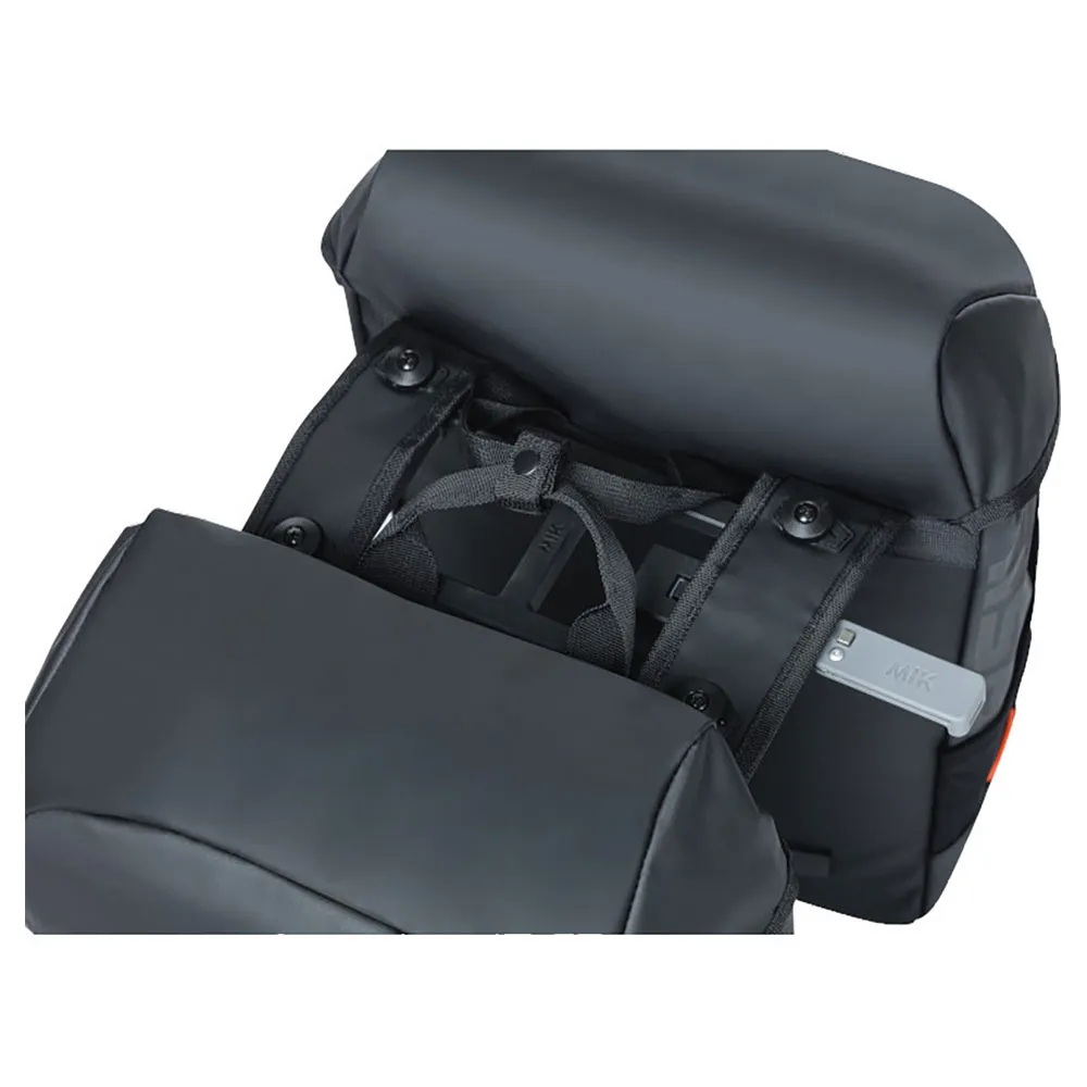 Basil Miles Tarpaulin Mik Sidoväskor 34l, Black / orange, One Size