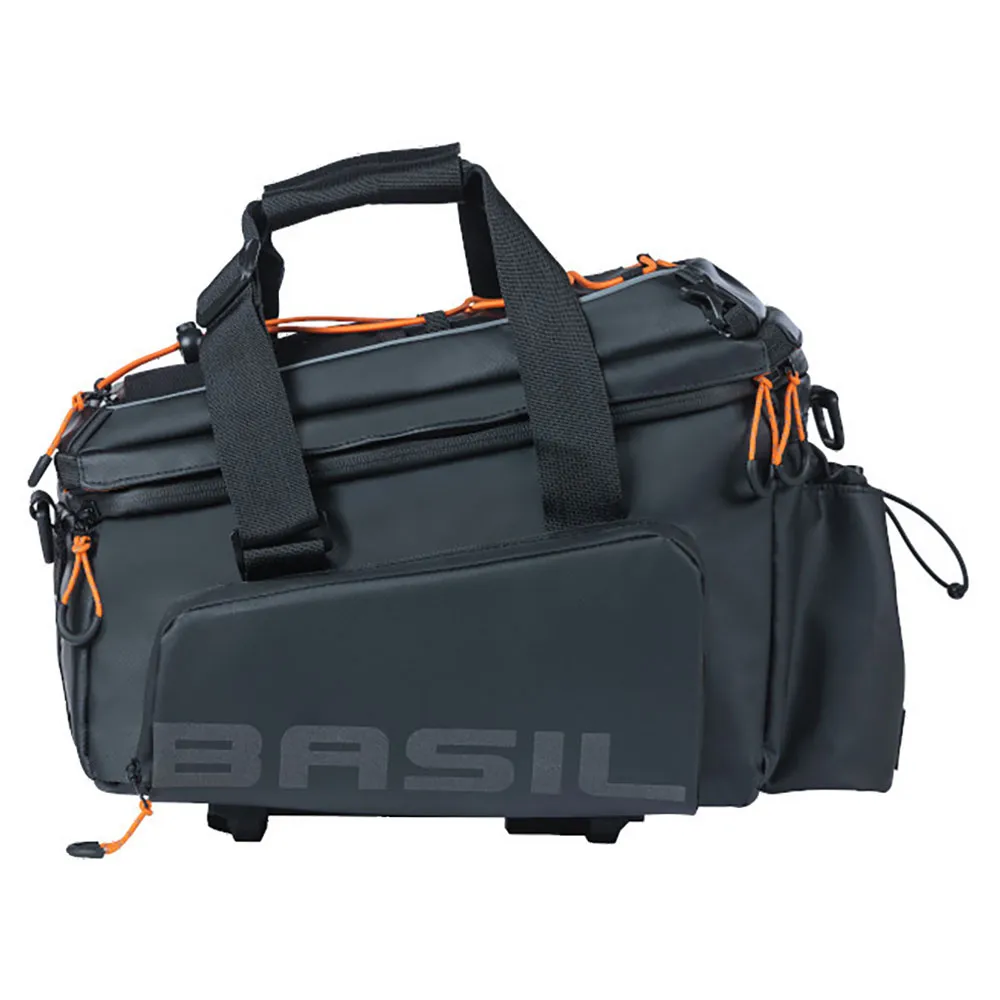 Basil Miles Tarpaulin Xl Pro Mik Sidoväskor 36l, Black / orange, One Size