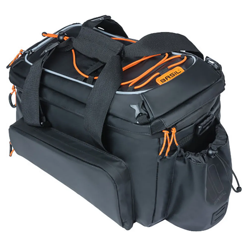 Basil Miles Tarpaulin Xl Pro Mik Sidoväskor 36l, Black / orange, One Size