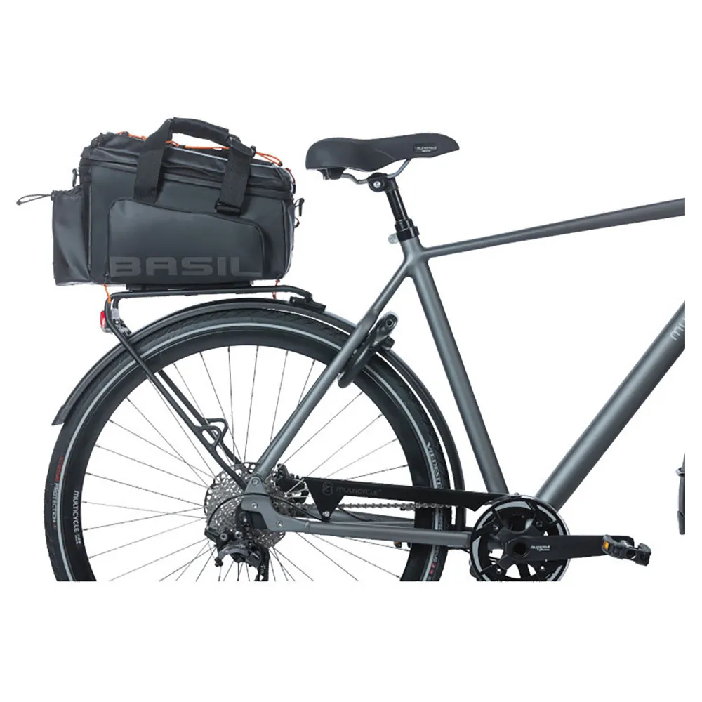 Basil Miles Tarpaulin Xl Pro Mik Sidoväskor 36l, Black / orange, One Size