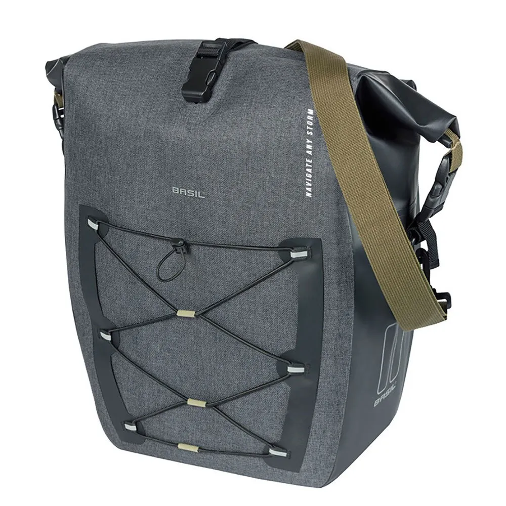 Basil Navigator Storm Hook Sidoväska 25-31l, Black, One Size