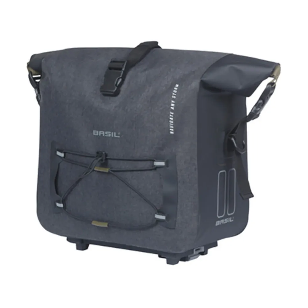 Basil Navigator Storm Mik Cykelväska 13l Refurbished, Black, One Size